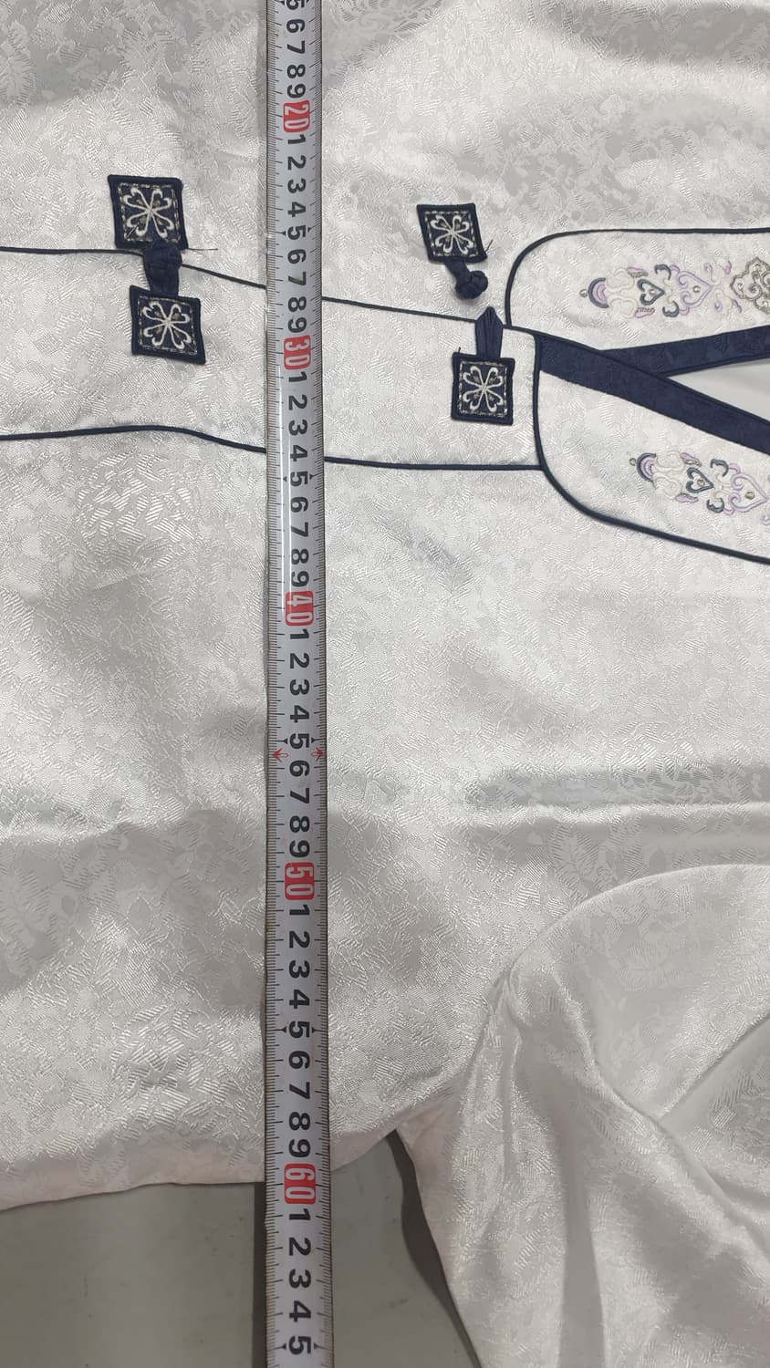 남성 한복 세트 100호 (화이트/네이비) 상품이미지7