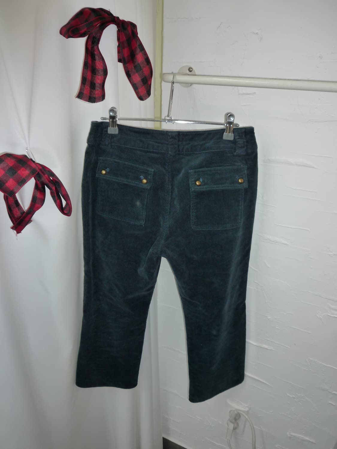 Teal corduroy capri pants 상품이미지6