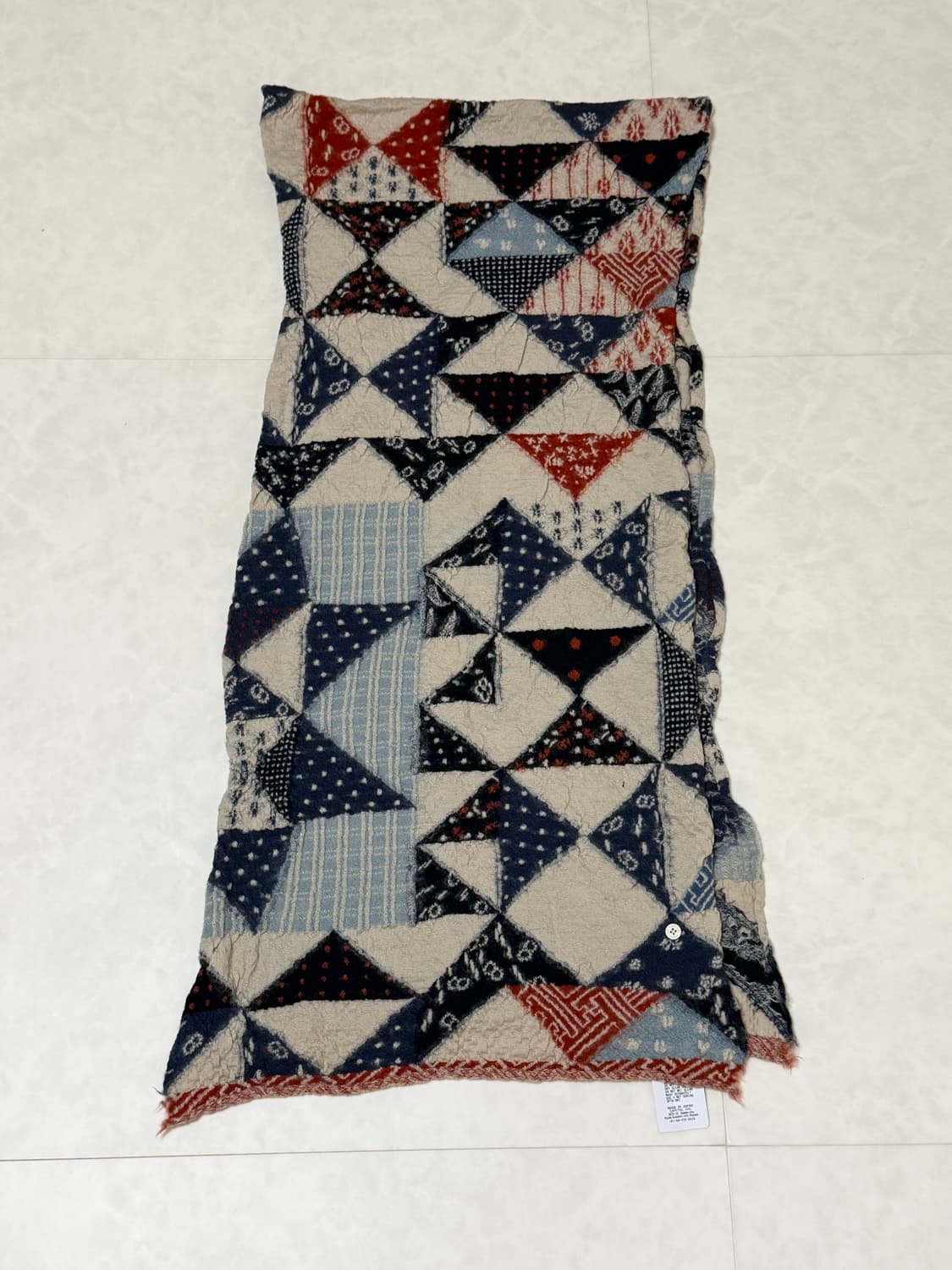 캐피탈 컬리 울 인디고 크랙 해피 스카프 상품이미지2