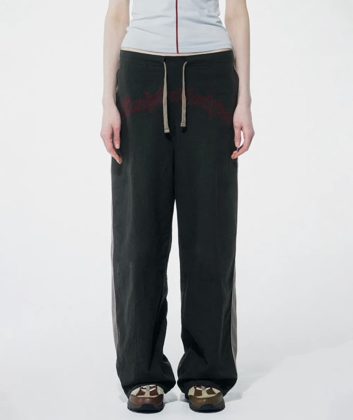 (단종)스컬프터 Mesh Linen Pants Charcoal 판매 상품이미지3