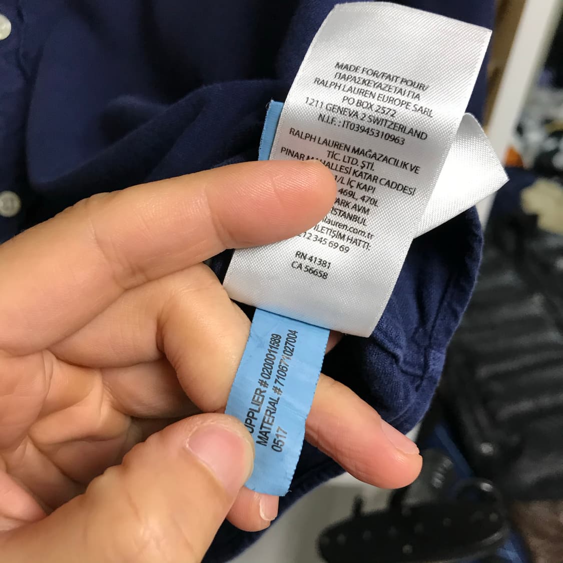 폴로 네이비 단색셔츠 상품이미지8