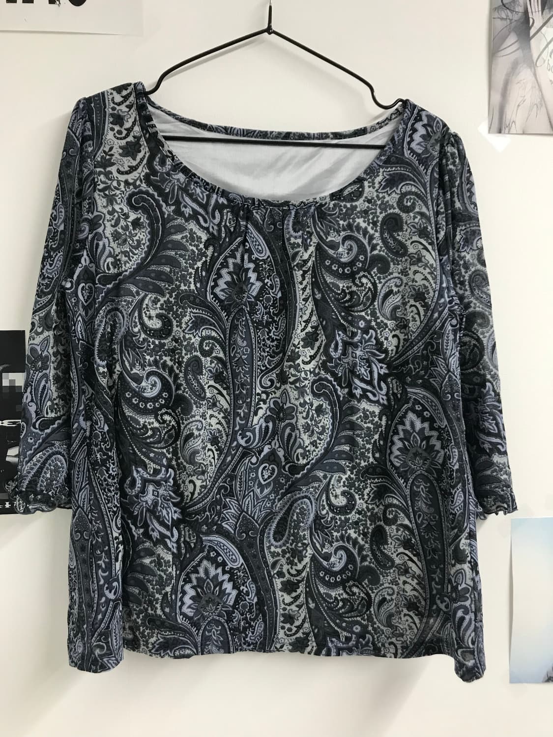 Oriental paisely pattern quarter sleeve  상품이미지2