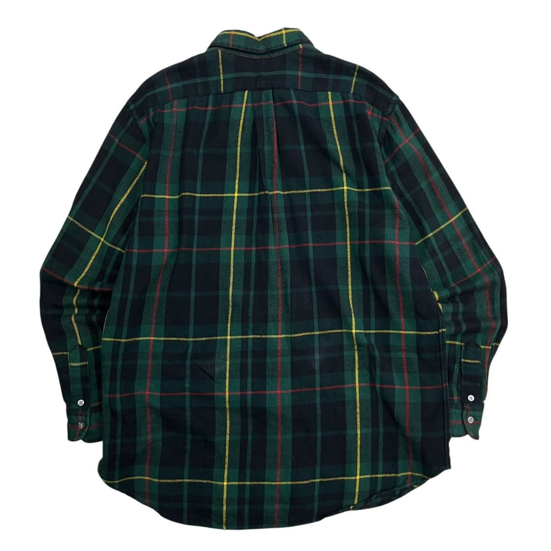 폴로 랄프로렌 블랙포니 그린 타탄체크 울 셔츠 L 상품이미지3