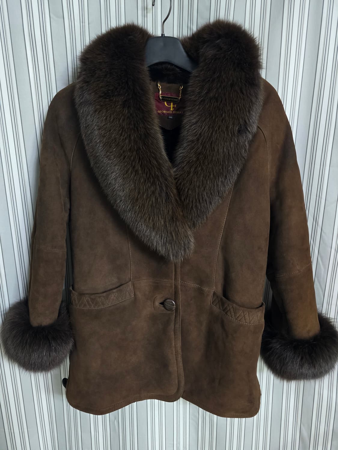 (66) [Giorgio Ferri]조르지오페리 여우털 무스탕 여성코트 상품이미지1