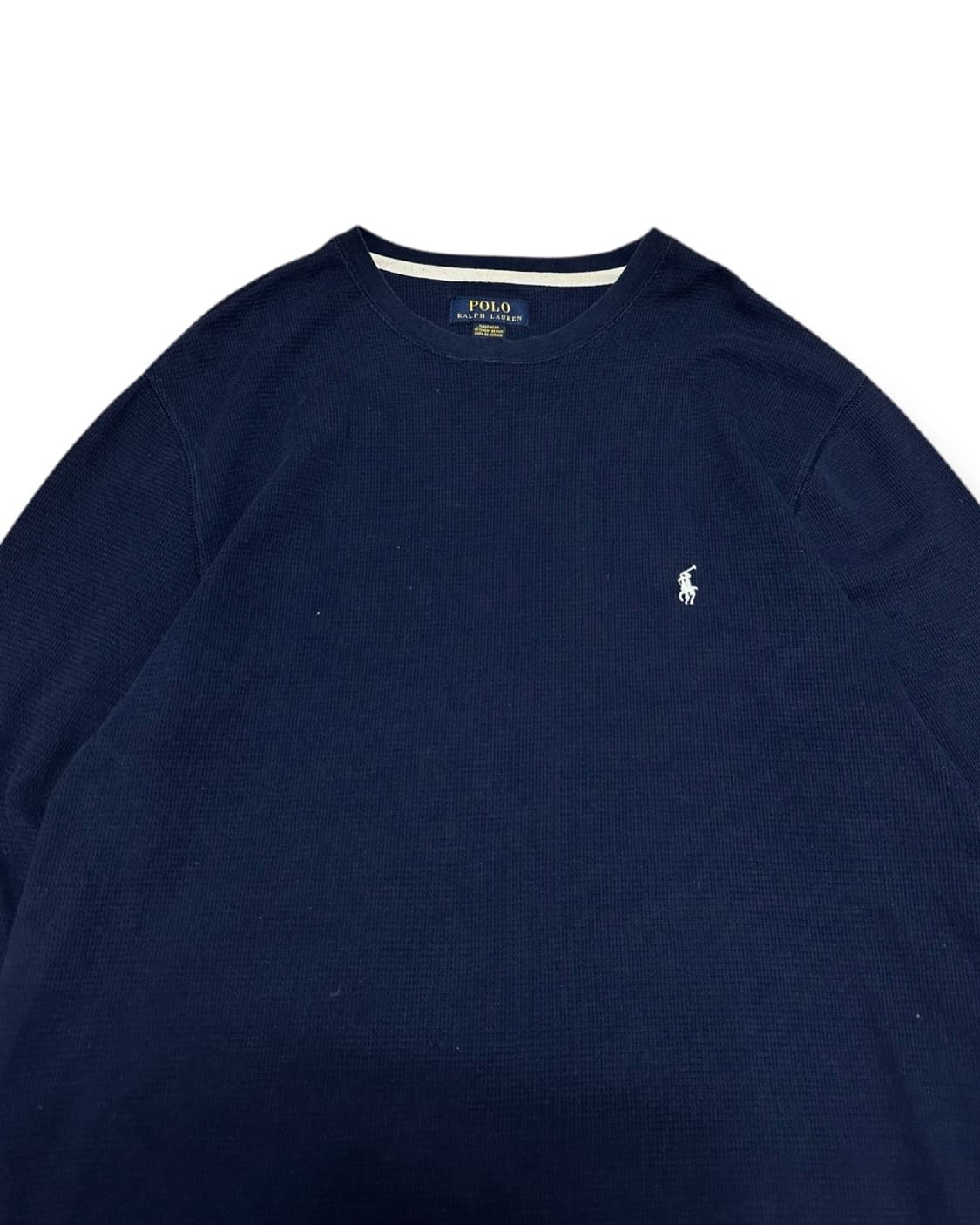 폴로 랄프로렌 네이비 와플 긴팔티 상품이미지2