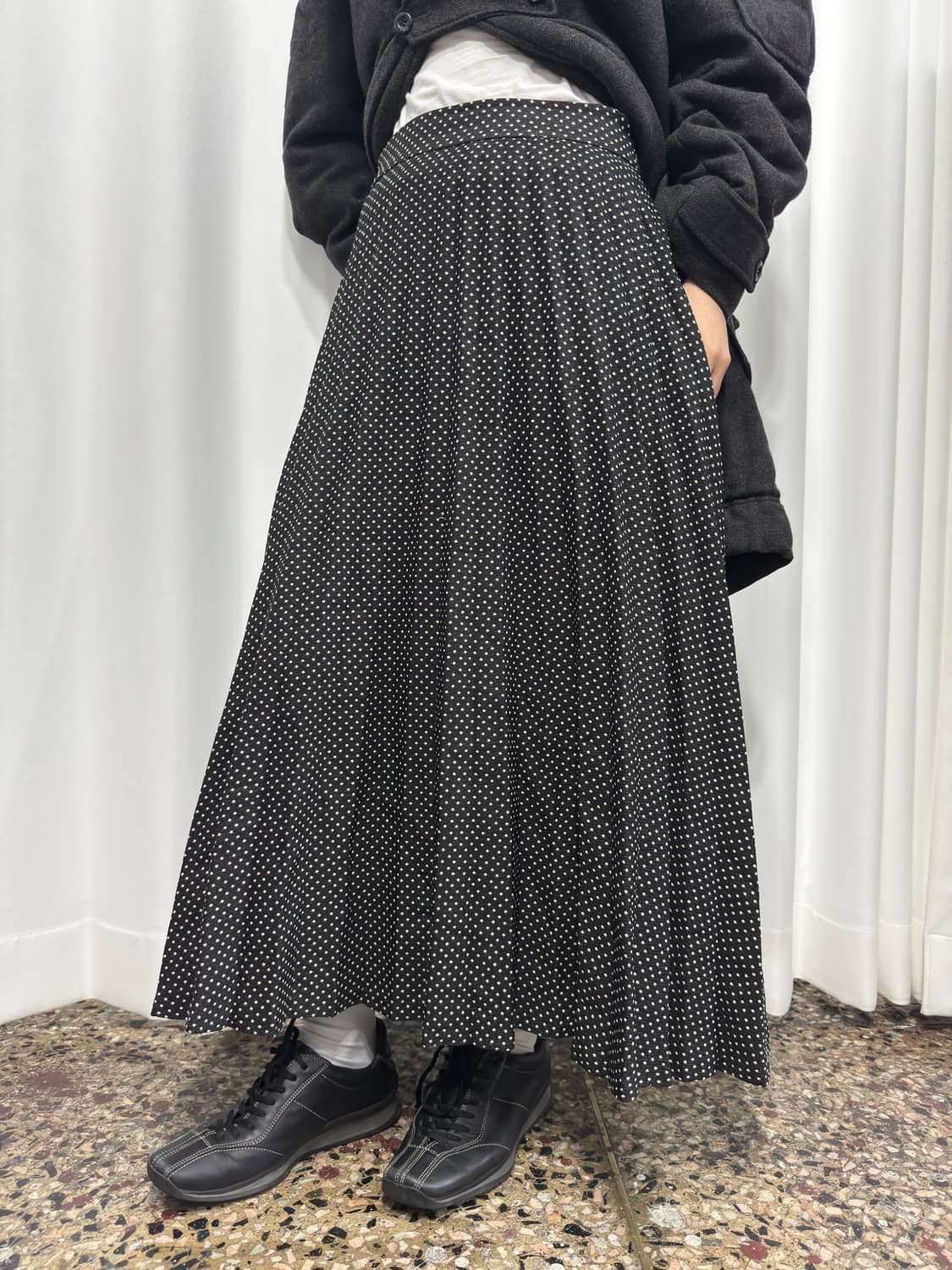 zara women dot long skirt 상품이미지3
