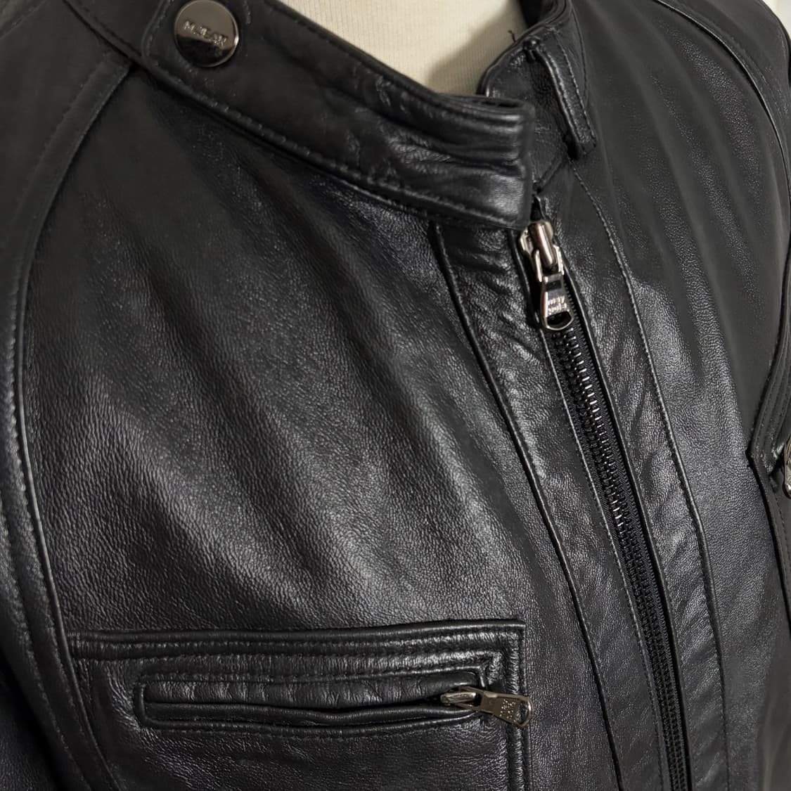 레더 바이크 자켓 양가죽 100% 상품이미지4