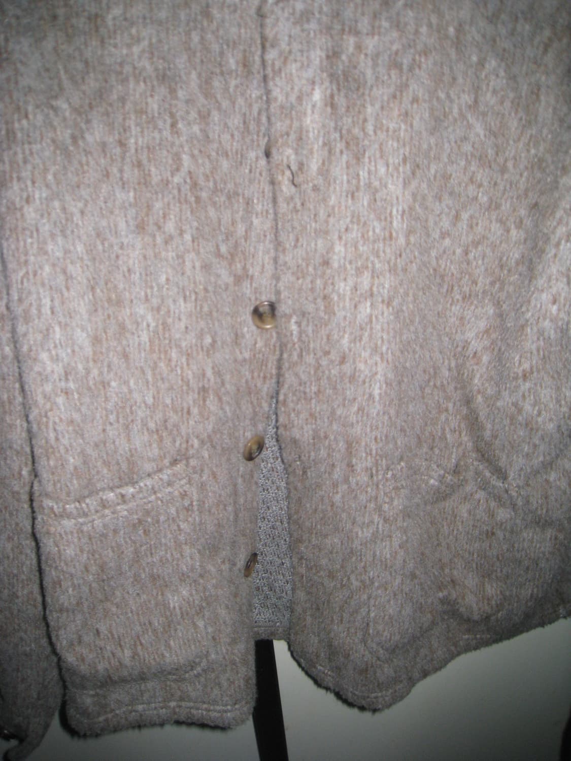 빈티지 퍼 자켓 베이지 브라운 상품이미지2