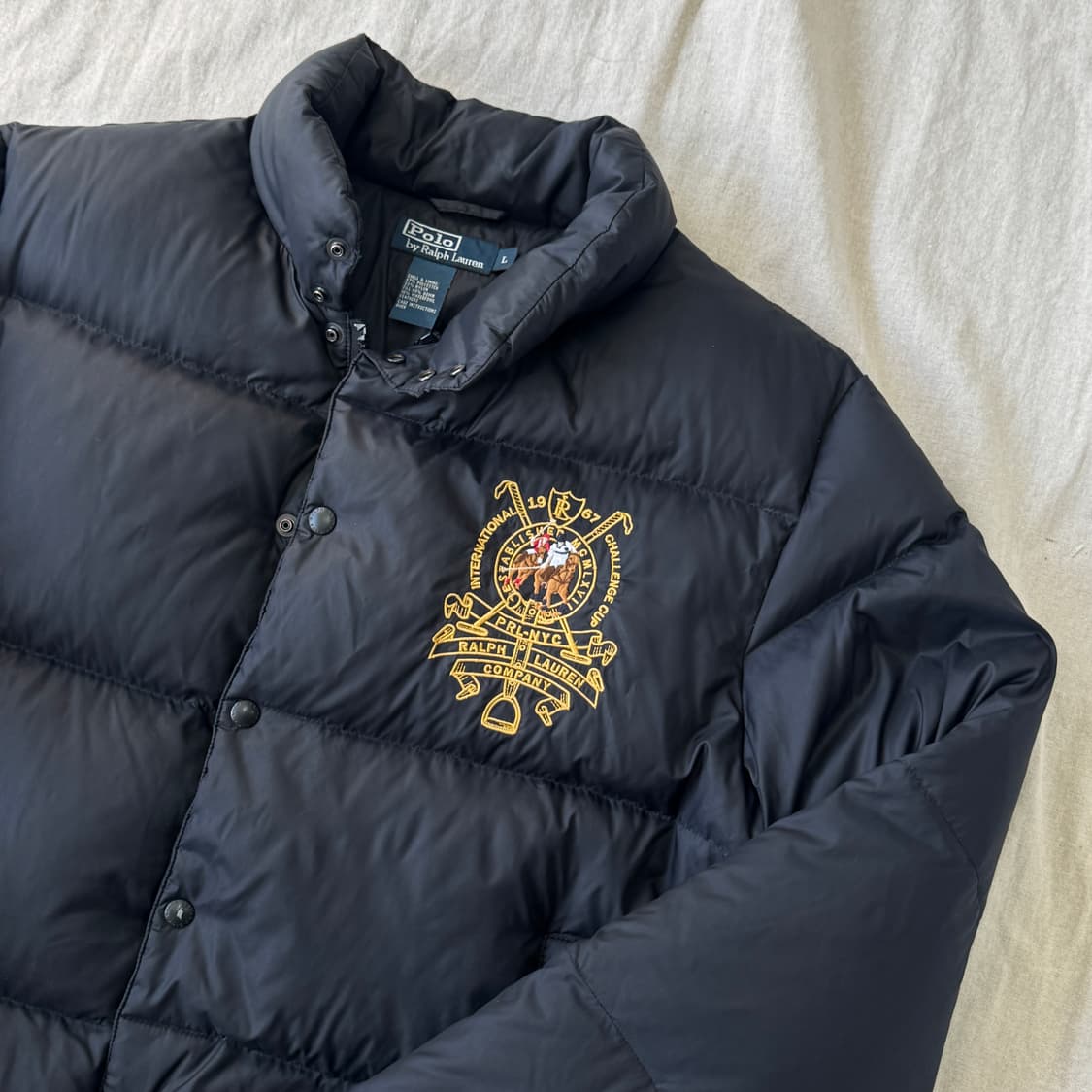 폴로랄프로렌 빈티지 자수 다운 패딩 L 상품이미지2