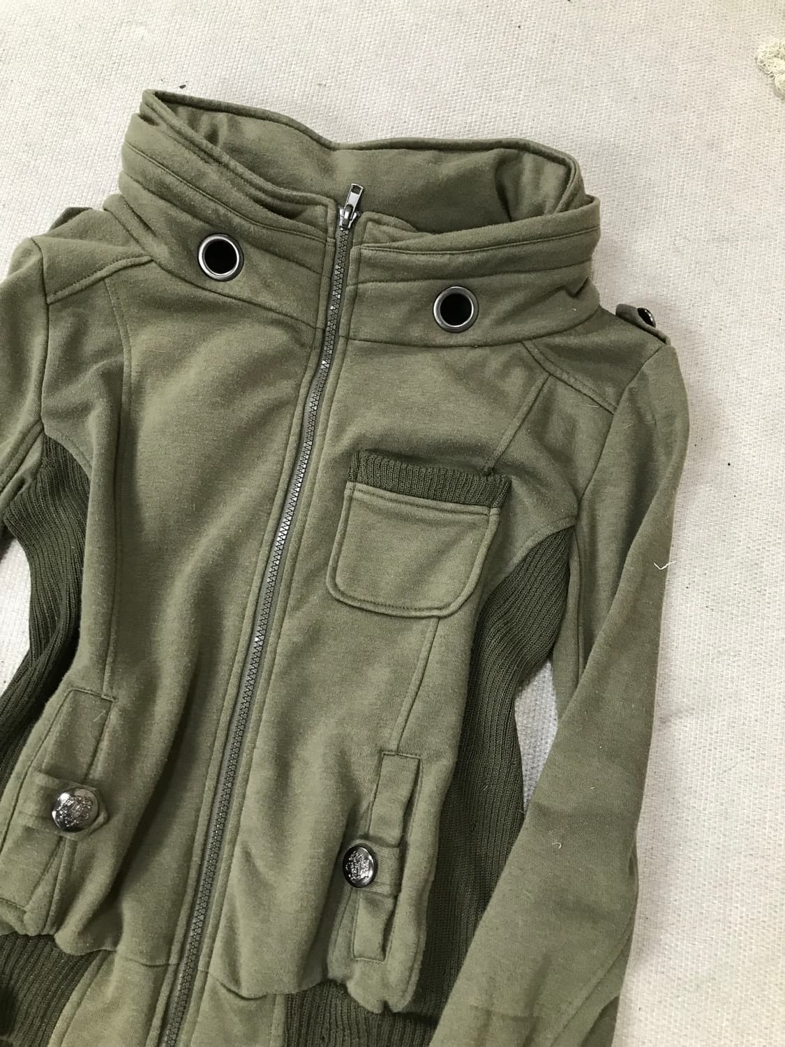 Eylet Detail y2k Jacket 상품이미지3