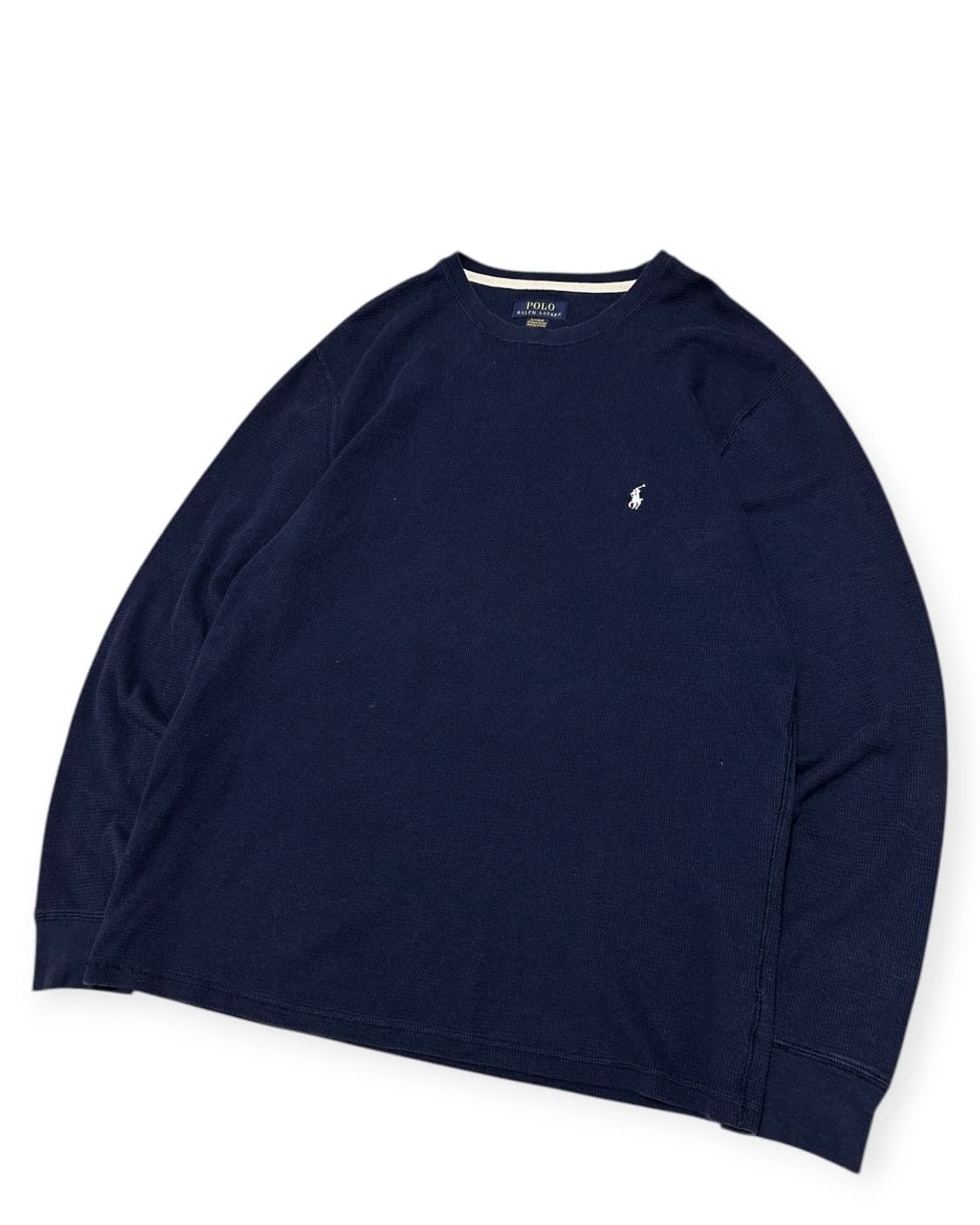 폴로 랄프로렌 네이비 와플 긴팔티 상품이미지3