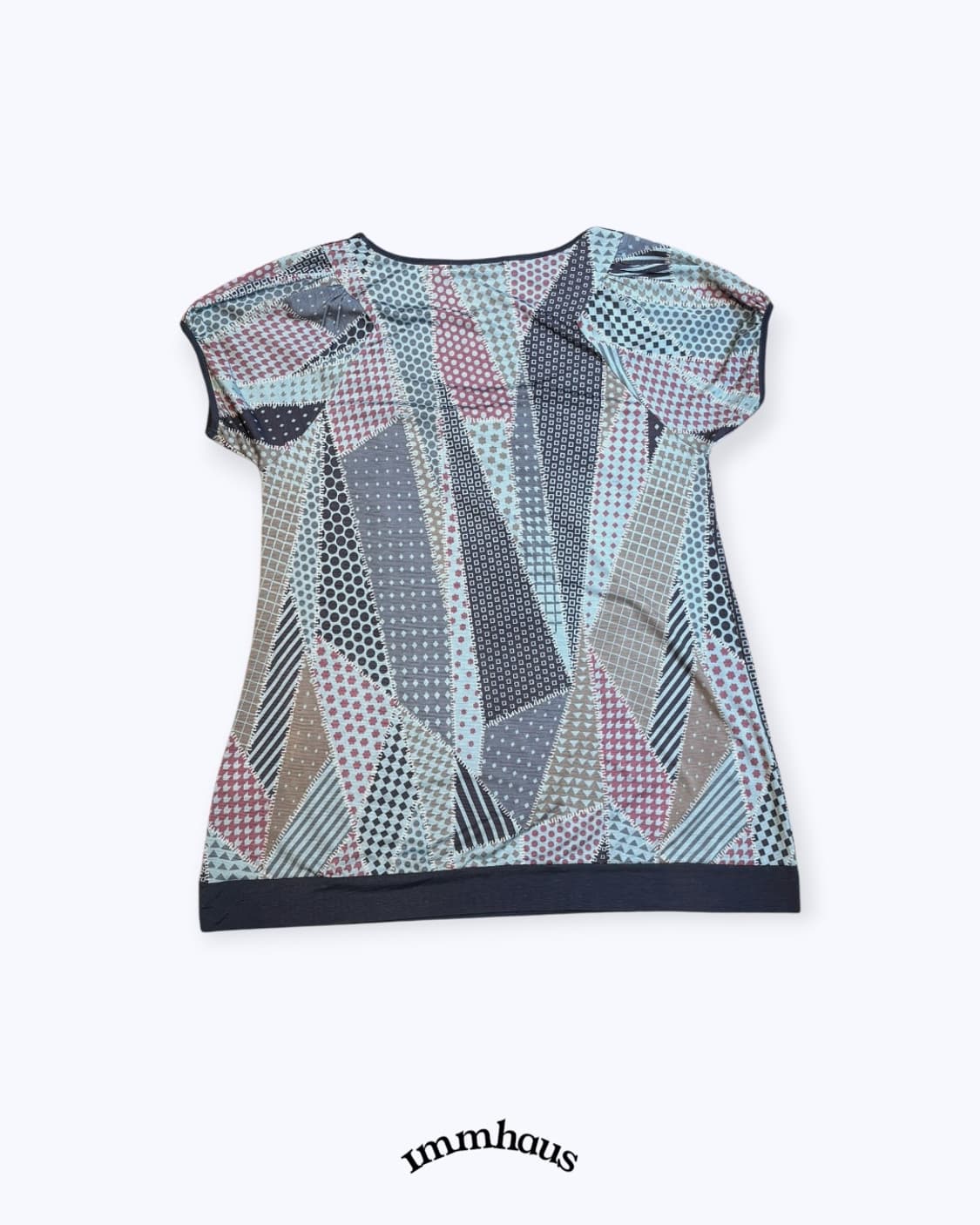 Patchwork pattern blouse  상품이미지2