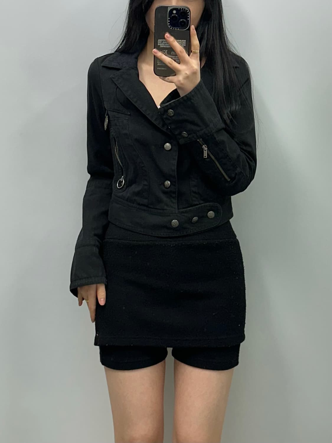 디젤 Y2k 와투케 블랙 데님 자켓 상품이미지2