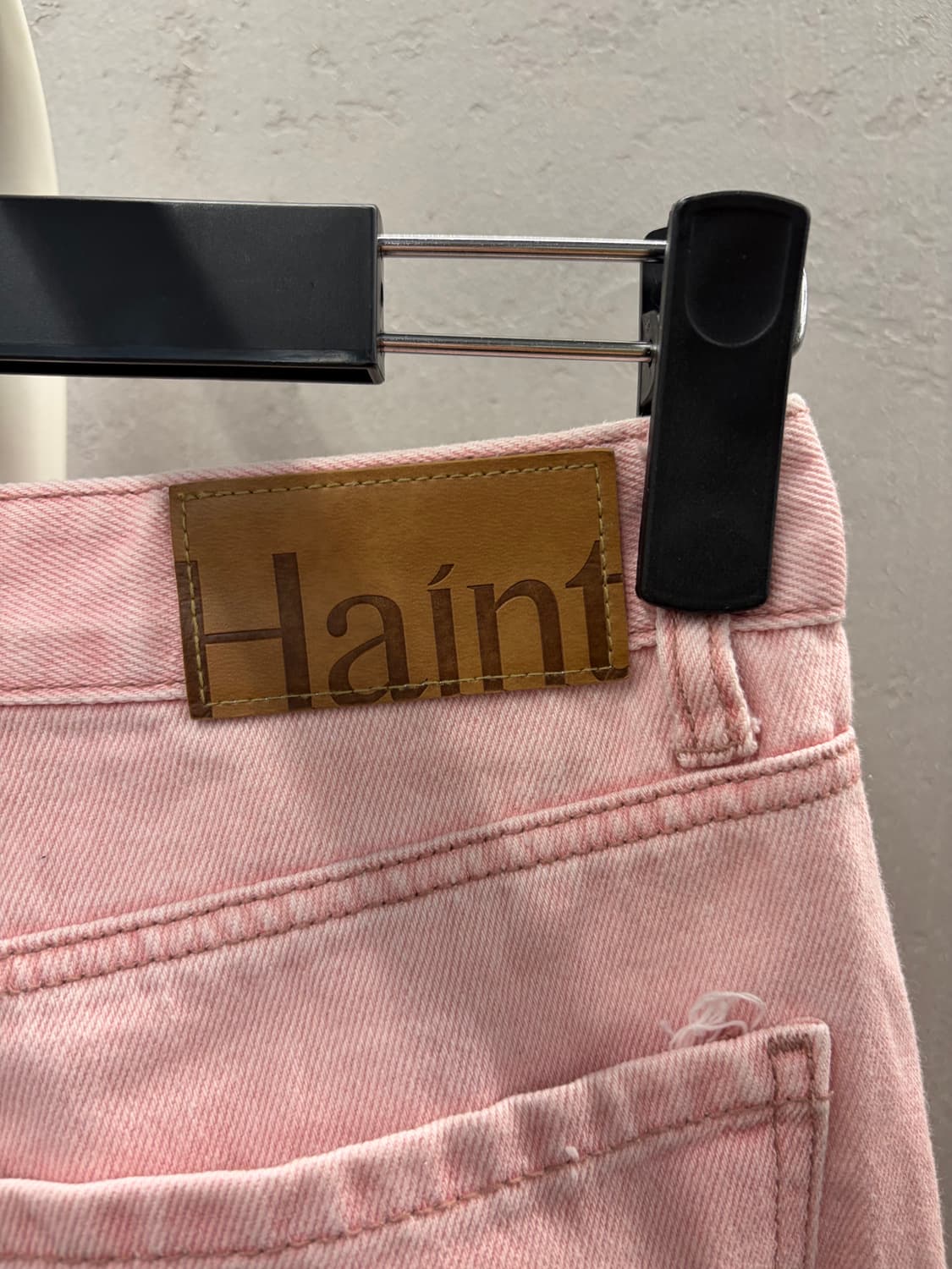 Haint 핑크 와이드 데님 팬츠 M 상품이미지5