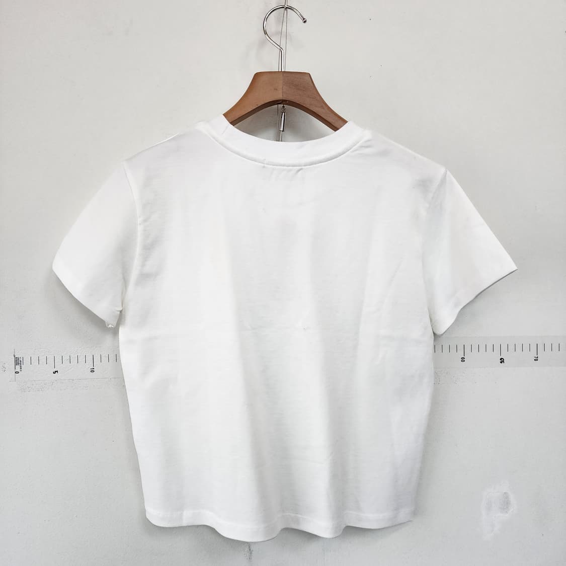 시눈 글리터링 화이트 반팔 티셔츠 상품이미지3