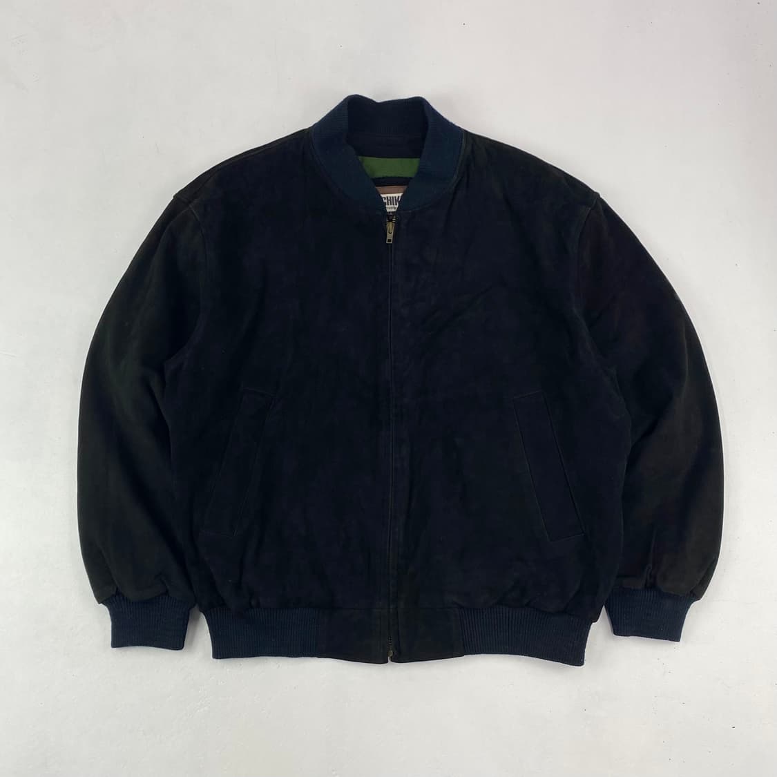 빈티지 미치코 양가죽 블랙 스웨이드 자켓 (105) 상품이미지1