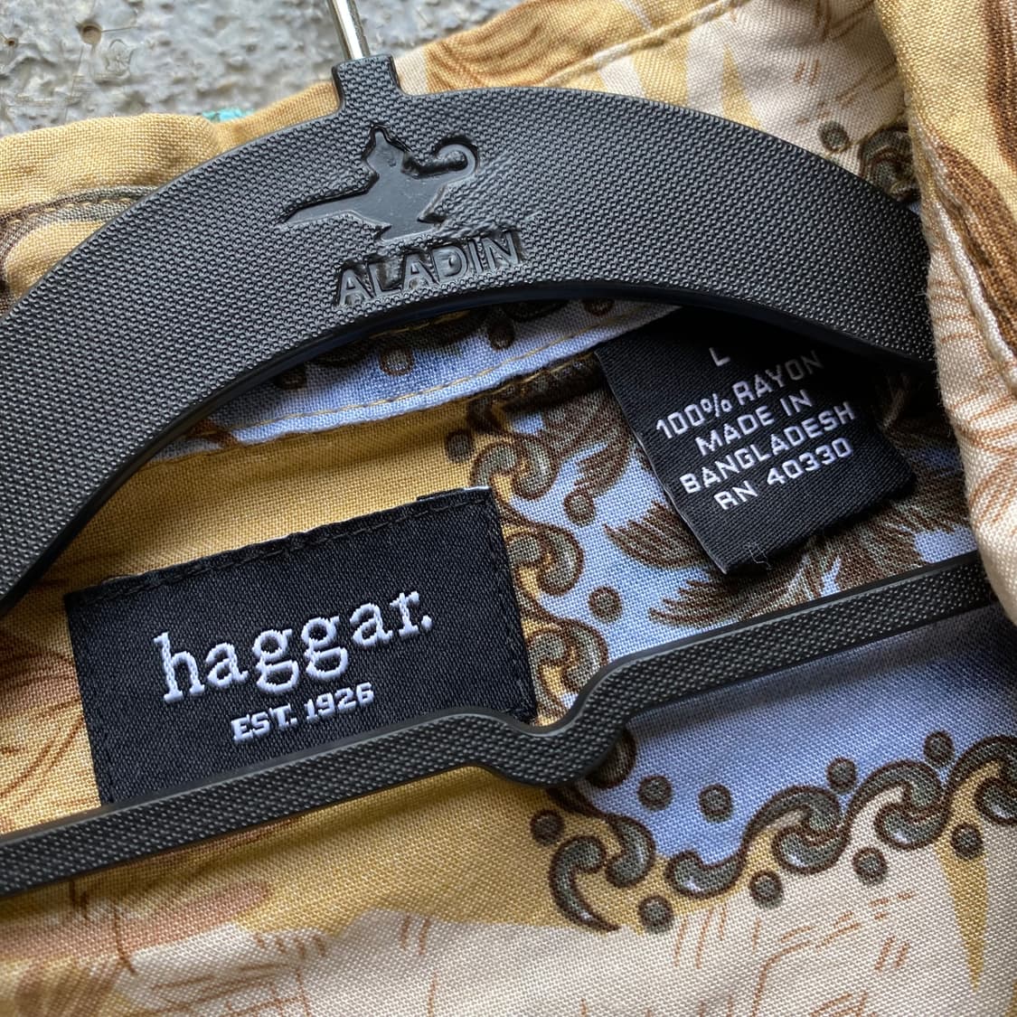 빈티지 하와이안 반팔 셔츠 야자수 패턴 상품이미지2