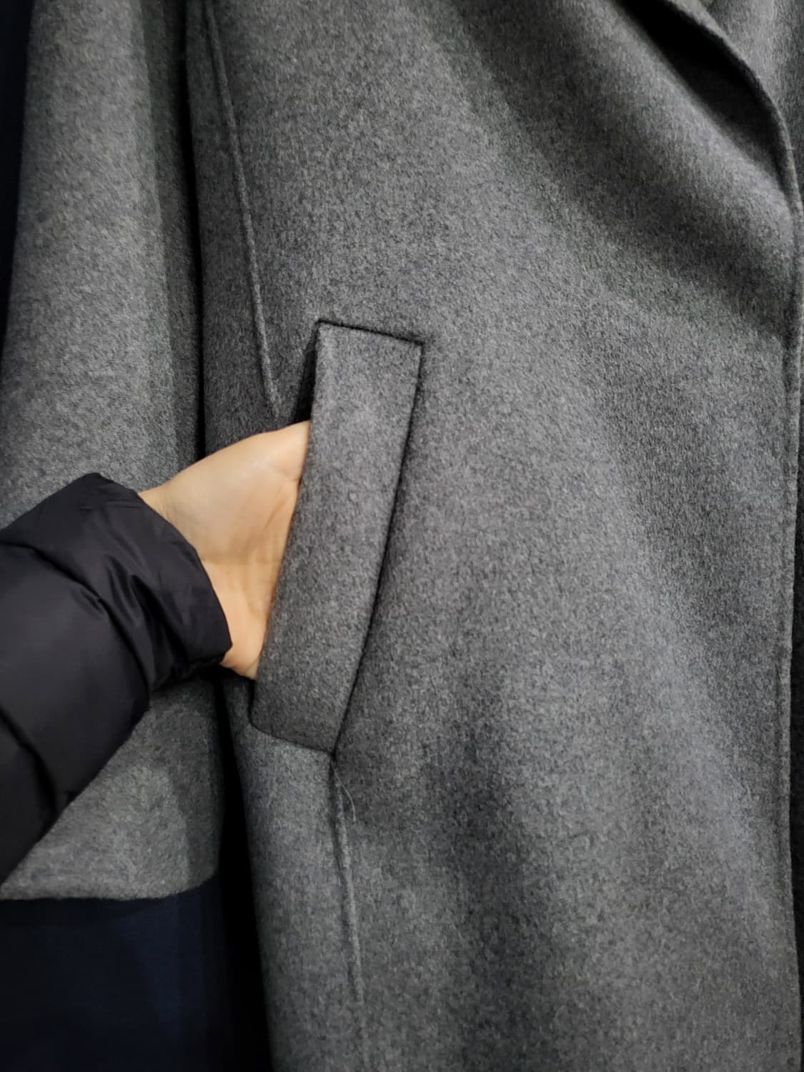 주크 블랜디드 캐시미어 롱코트 상품이미지5