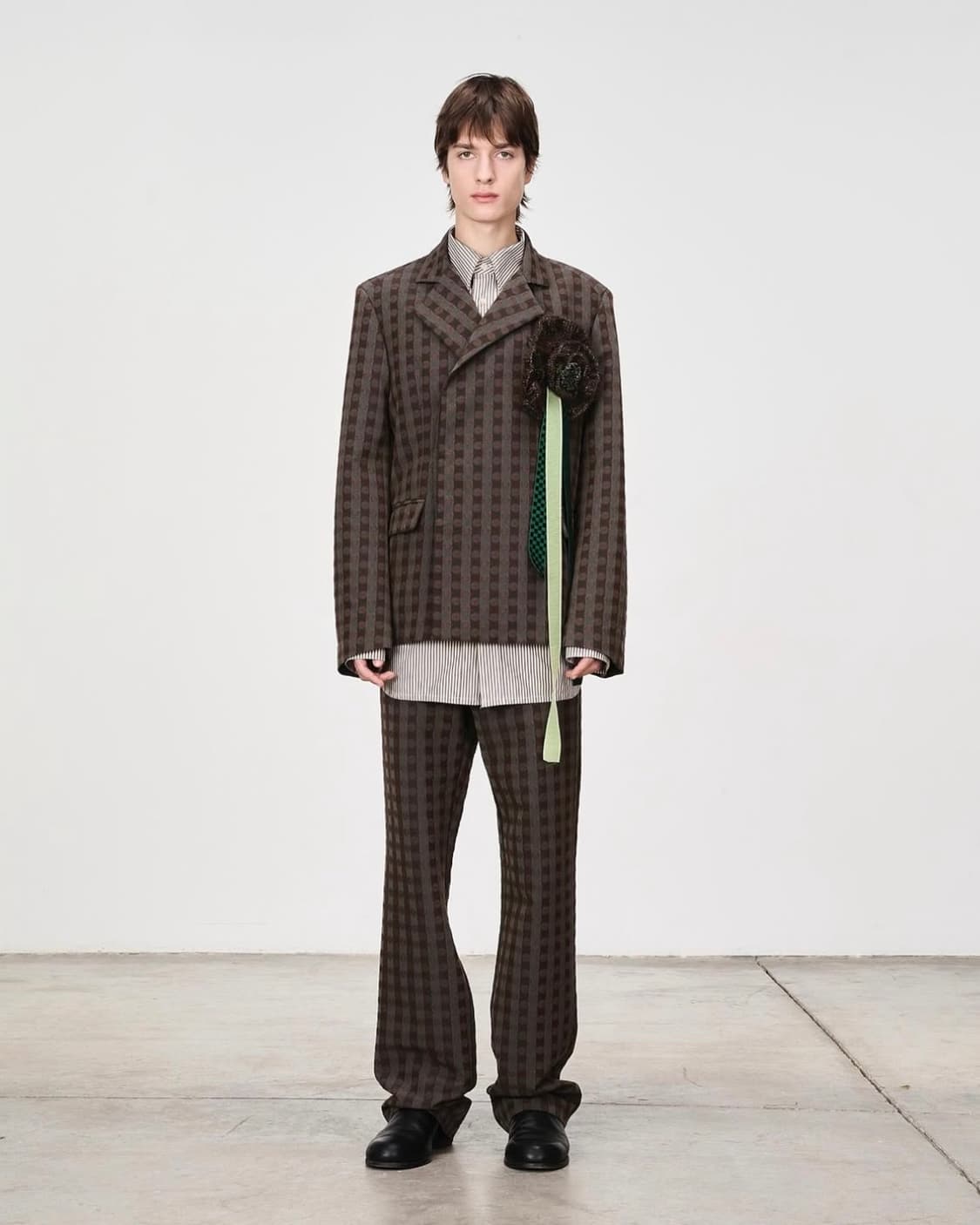 [42,44]에드워드 커밍 버블 토 더비슈즈/블랙 상품이미지3