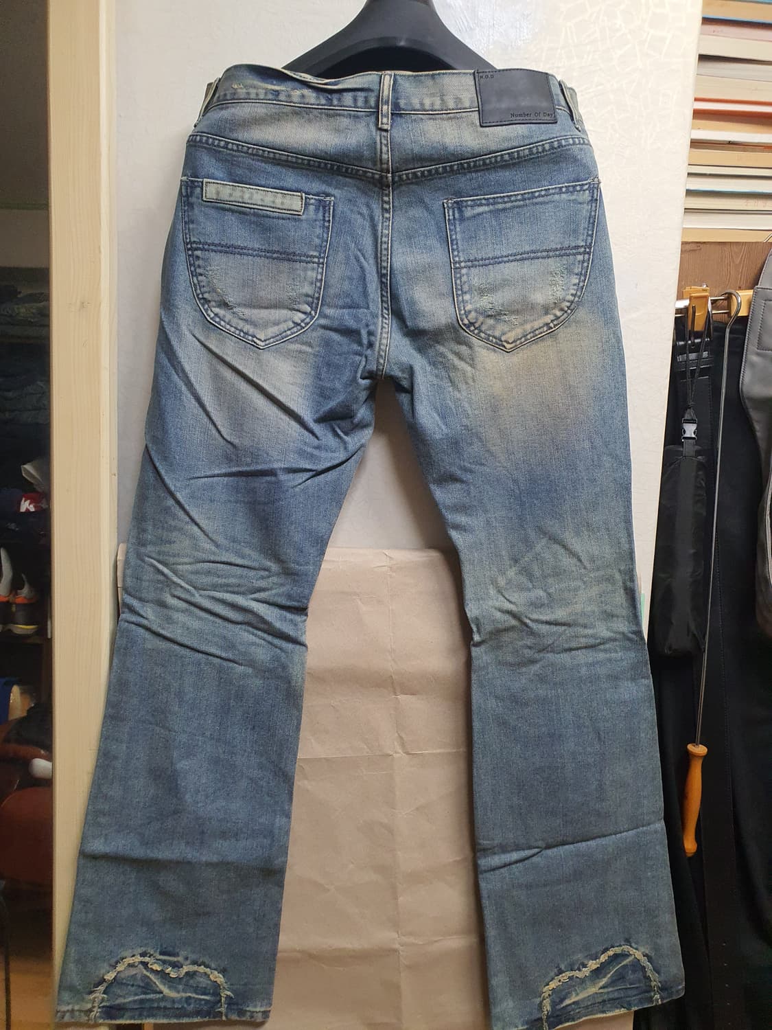 재패니즈 빈티지 워싱 무파 데님진 31 상품이미지5