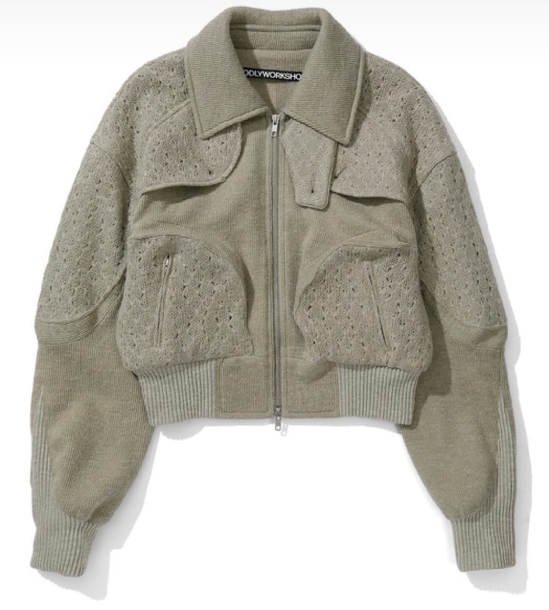 오들리워크샵 니트쿼드자켓 상품이미지1