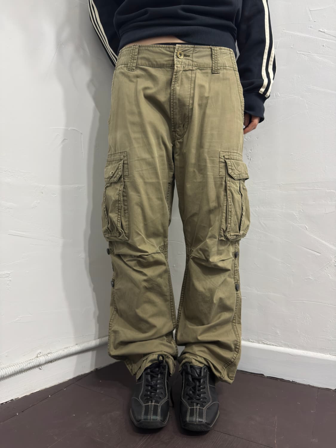 purple&yellow cargo pants 상품이미지2