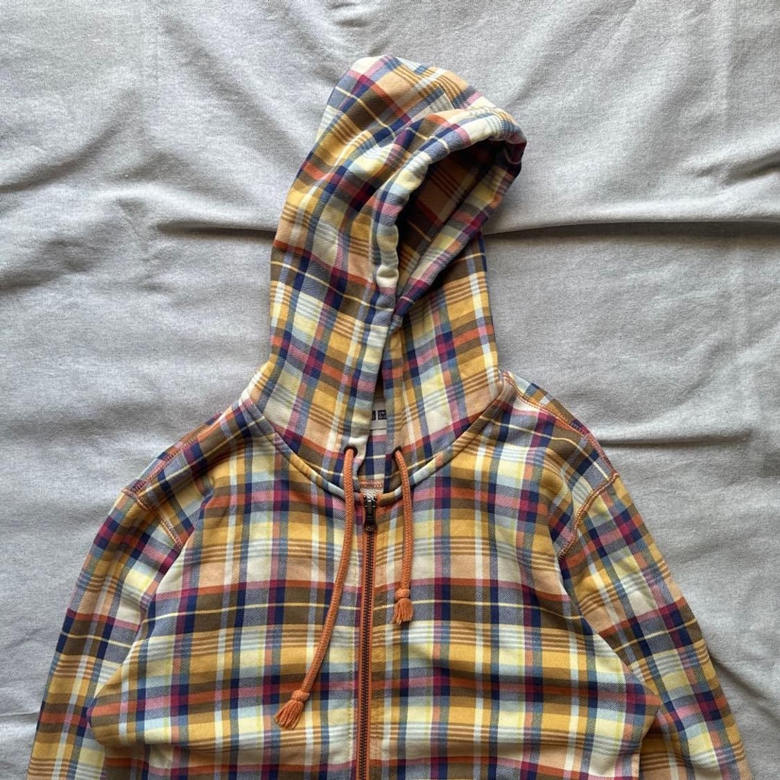 Vintage Checkboard Hooded Zip- 상품이미지3