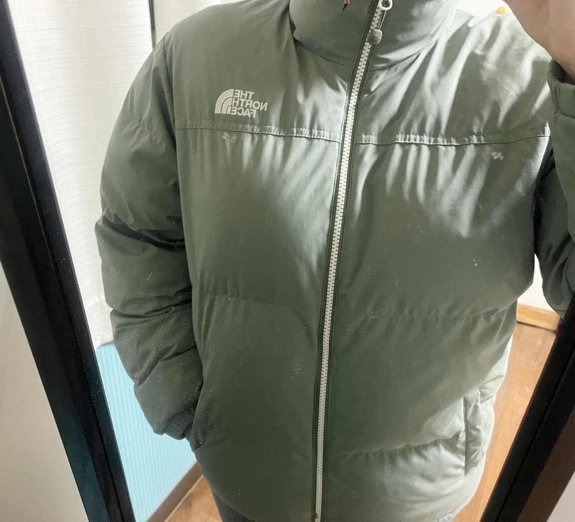 노스페이스 민트색 리버시블 뽀글이 패딩 상품이미지2