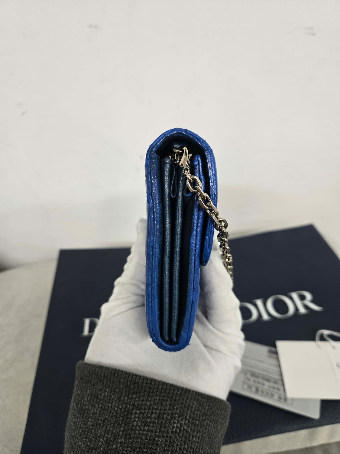 [보증서 정품] 디올 까나쥬 체인 장지갑 상품이미지6