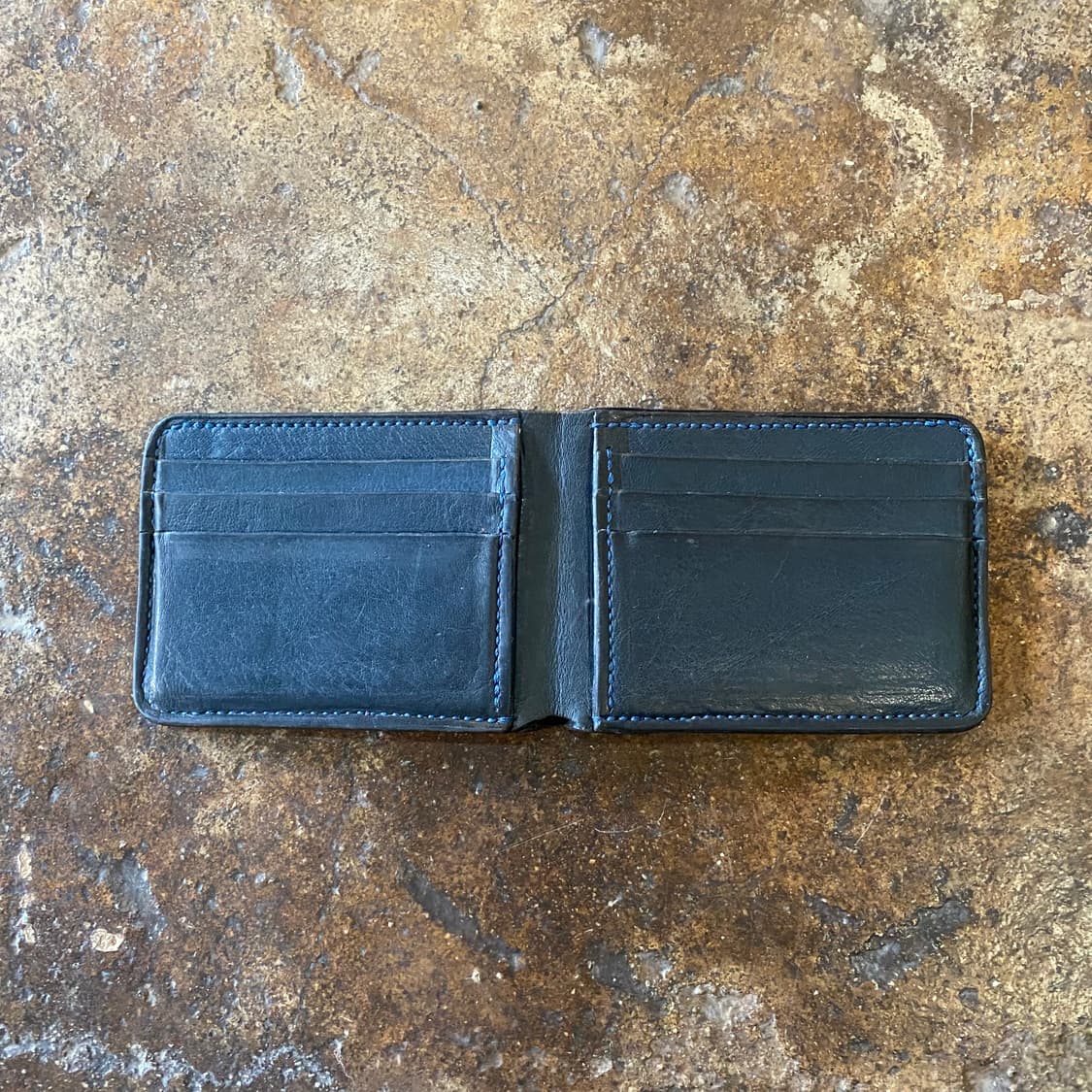 프랑스 소가죽 빈티지 반지갑 상품이미지4