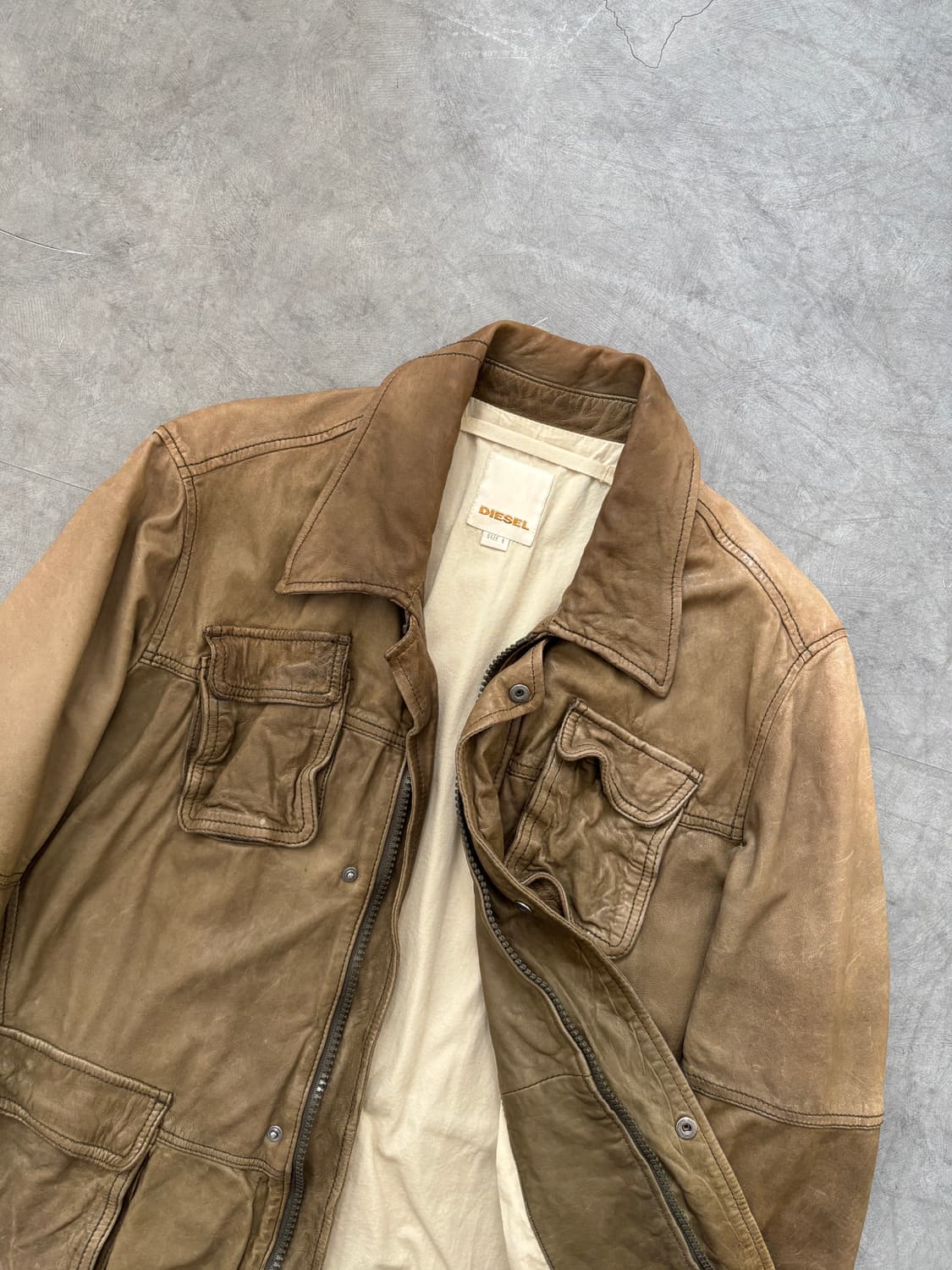 Diesel 디젤 유틸리티 레더 집 자켓 상품이미지5