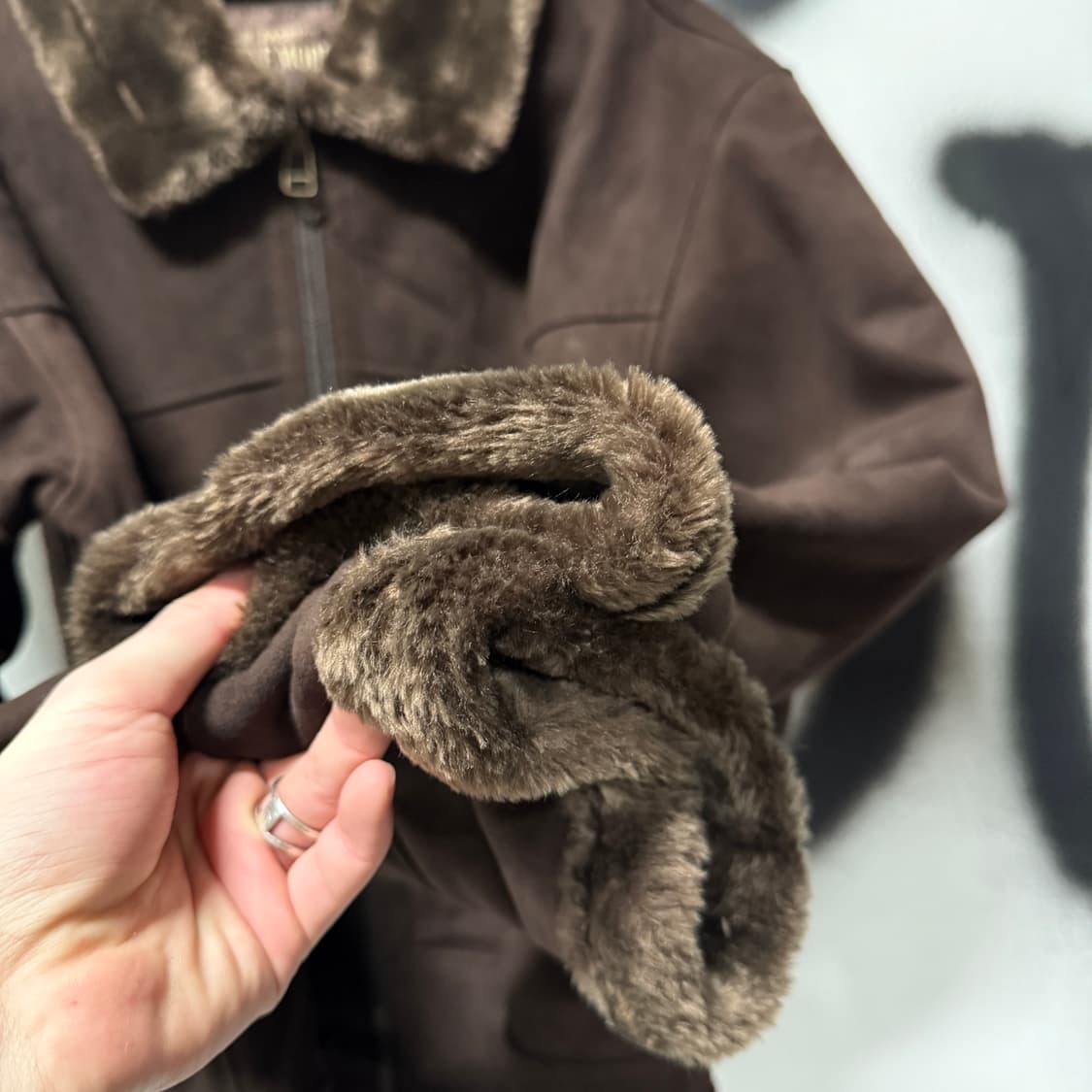 VTG 빈티지 리마 스웨이드 소가죽 스웨이드 무스탕 자켓 상품이미지5