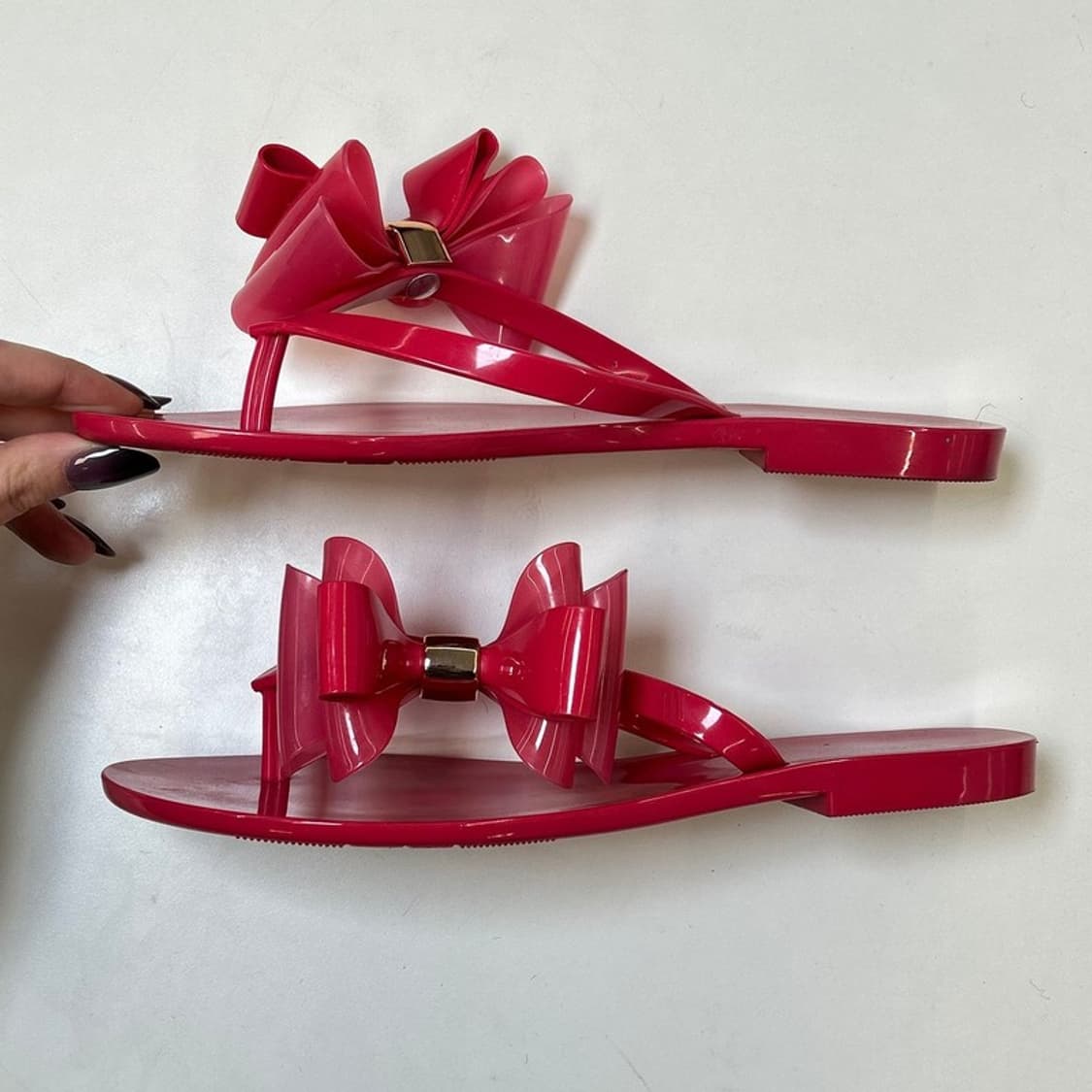 멜리사 플립 플랍 핑크 flat bow slip-on 240 상품이미지2