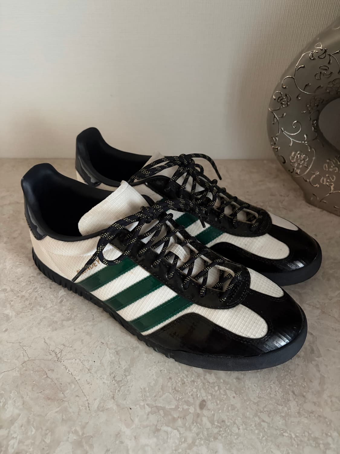 [ADIDAS] 아디다스x블론디 맥코이 가젤 인도어 화이트 그린 상품이미지3