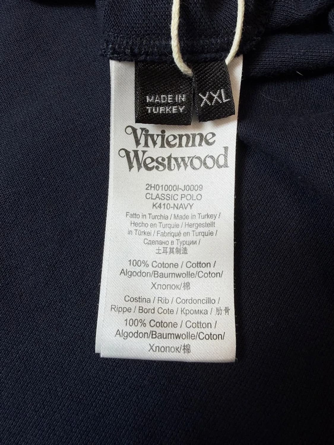 비비안웨스트우드 클래식 자수 로고 반팔 카라 티셔츠 PN9388 상품이미지7