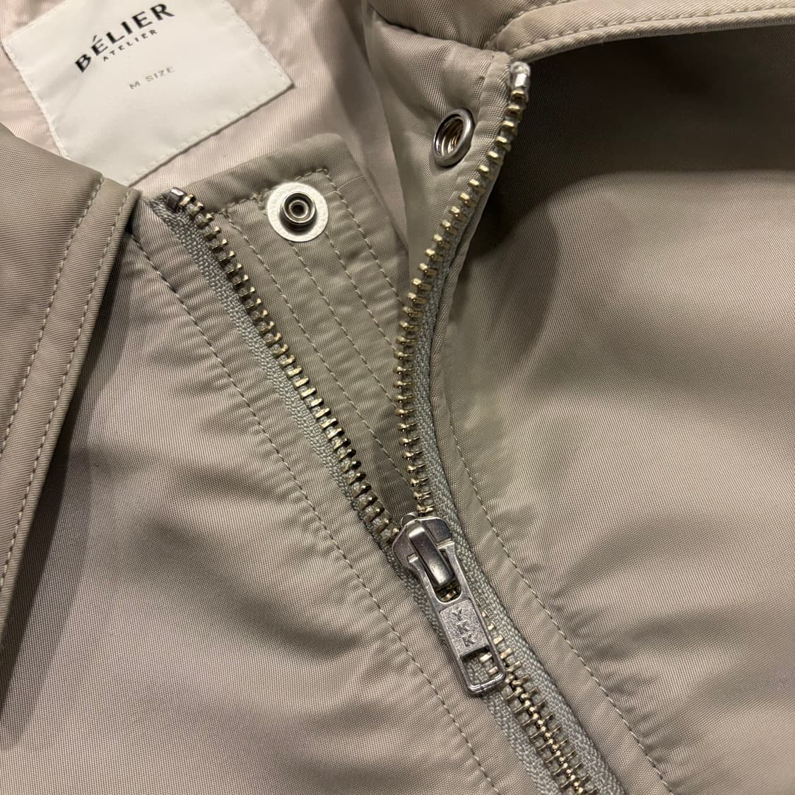 [M] 벨리에 나일론 베이지 봄버 자켓 C403 상품이미지4