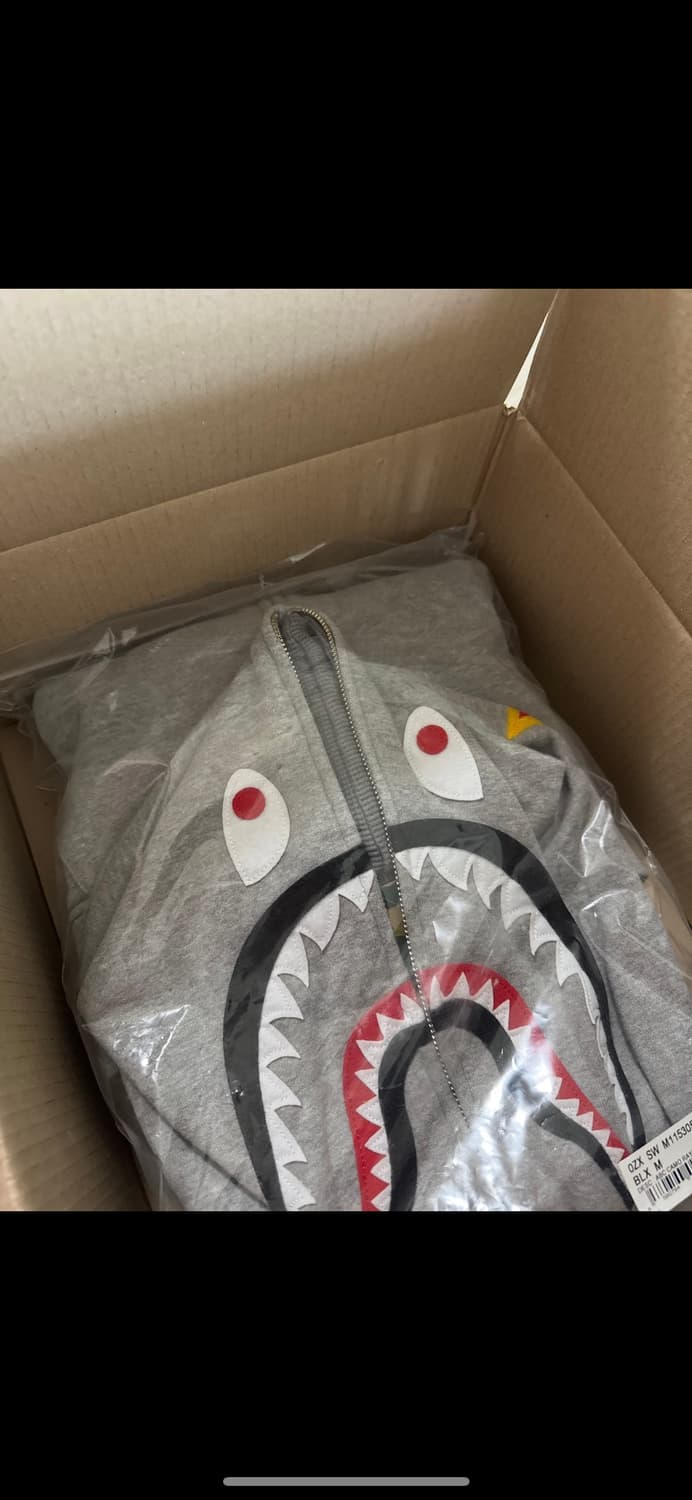 베이프 2nd 샤크 풀 후드집업 그레이 상품이미지6