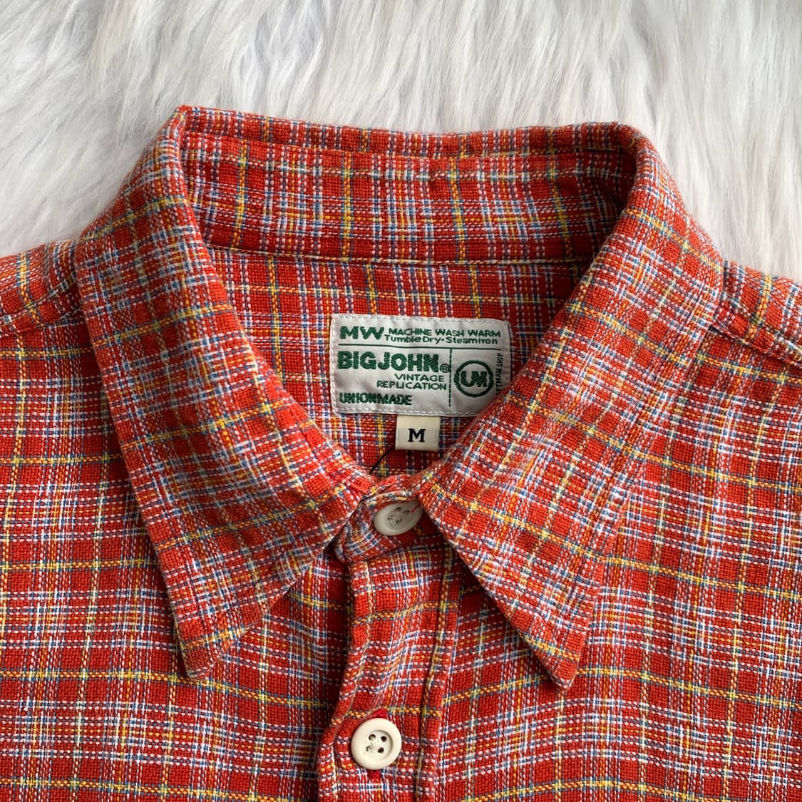 빅존 BIGJOHN 체크 패턴 워크 셔츠 1921 상품이미지3