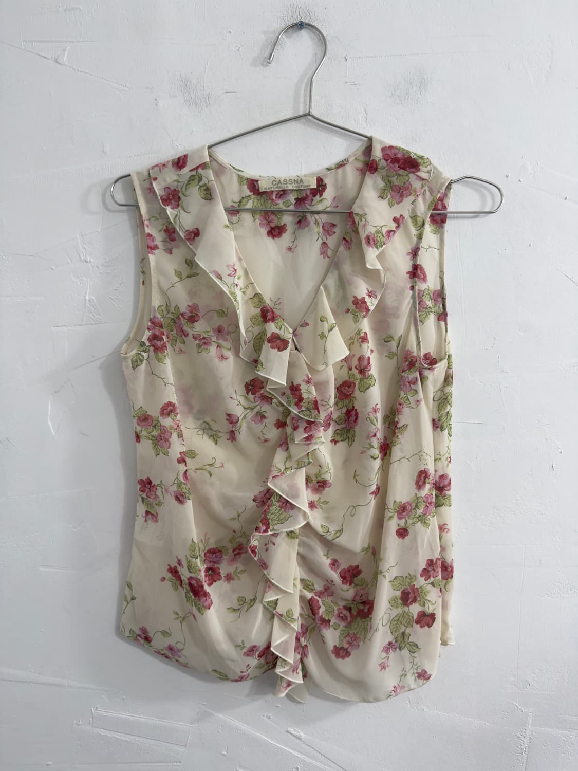 cassna flower frill sleeveless 상품이미지1