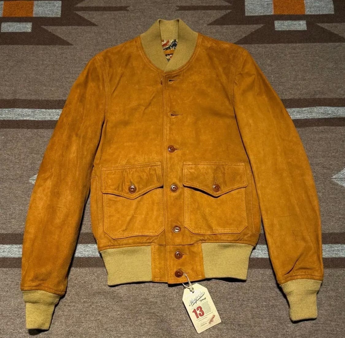 쇼트 A1스타일 스웨이드 자켓 팔아요^^ 상품이미지3