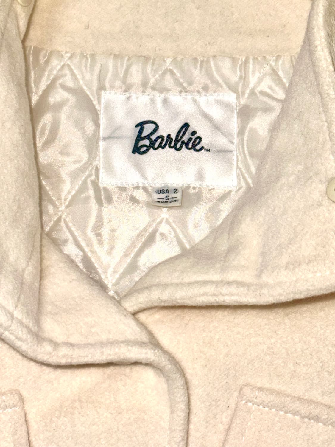 Barbie 퍼 카라 자켓 빈티지 y2k갸루 상품이미지4