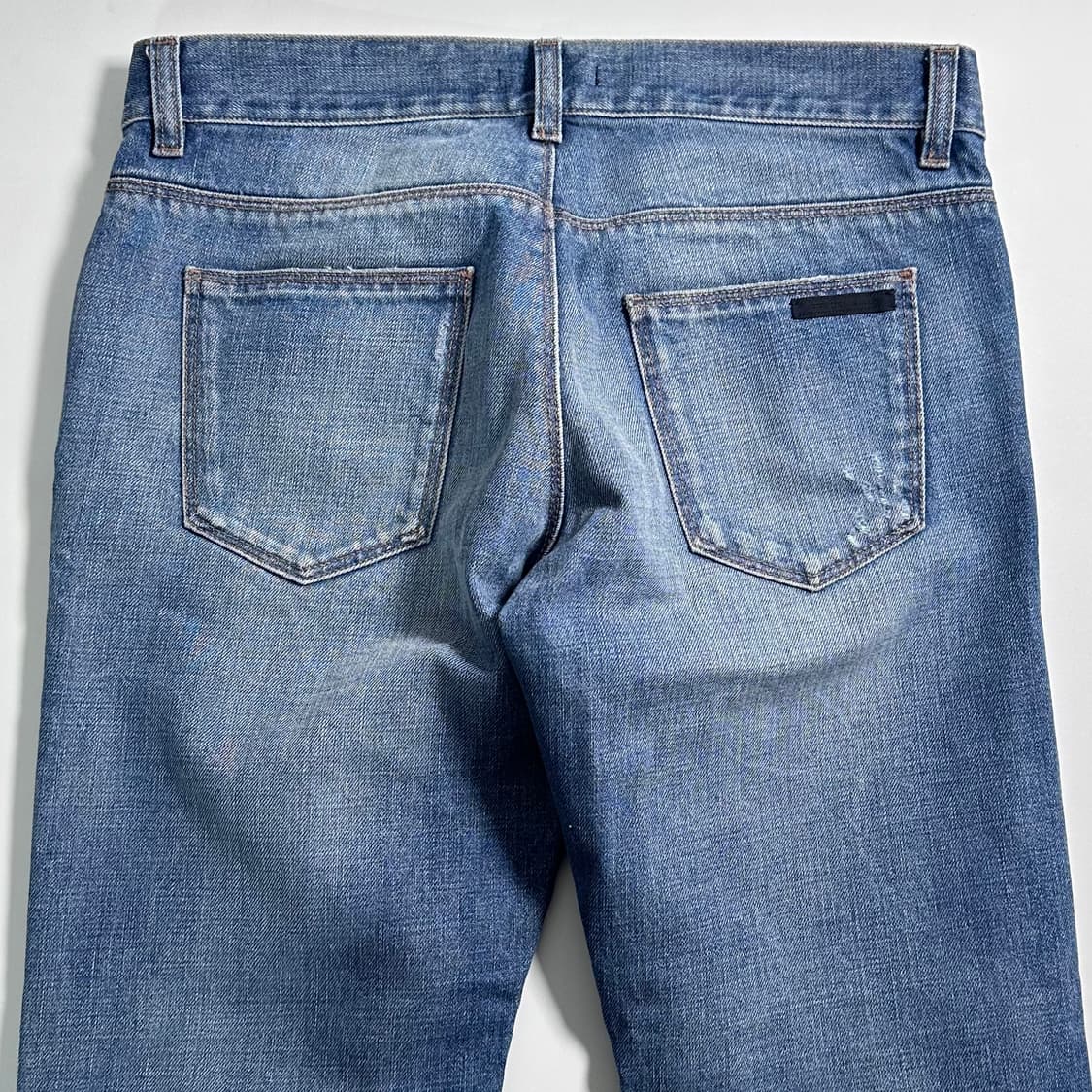 프라다 중청 스트레이트 핏 데님 팬츠 상품이미지5