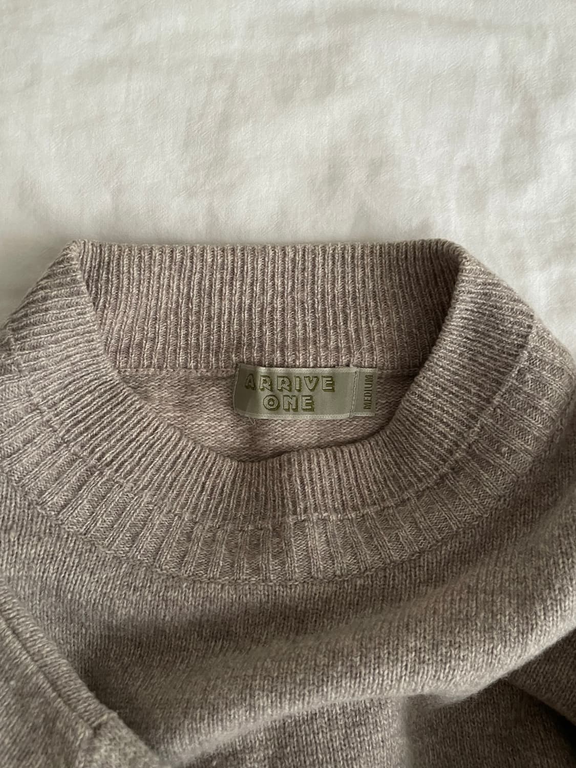 일본 브라운 울 니트 상품이미지2