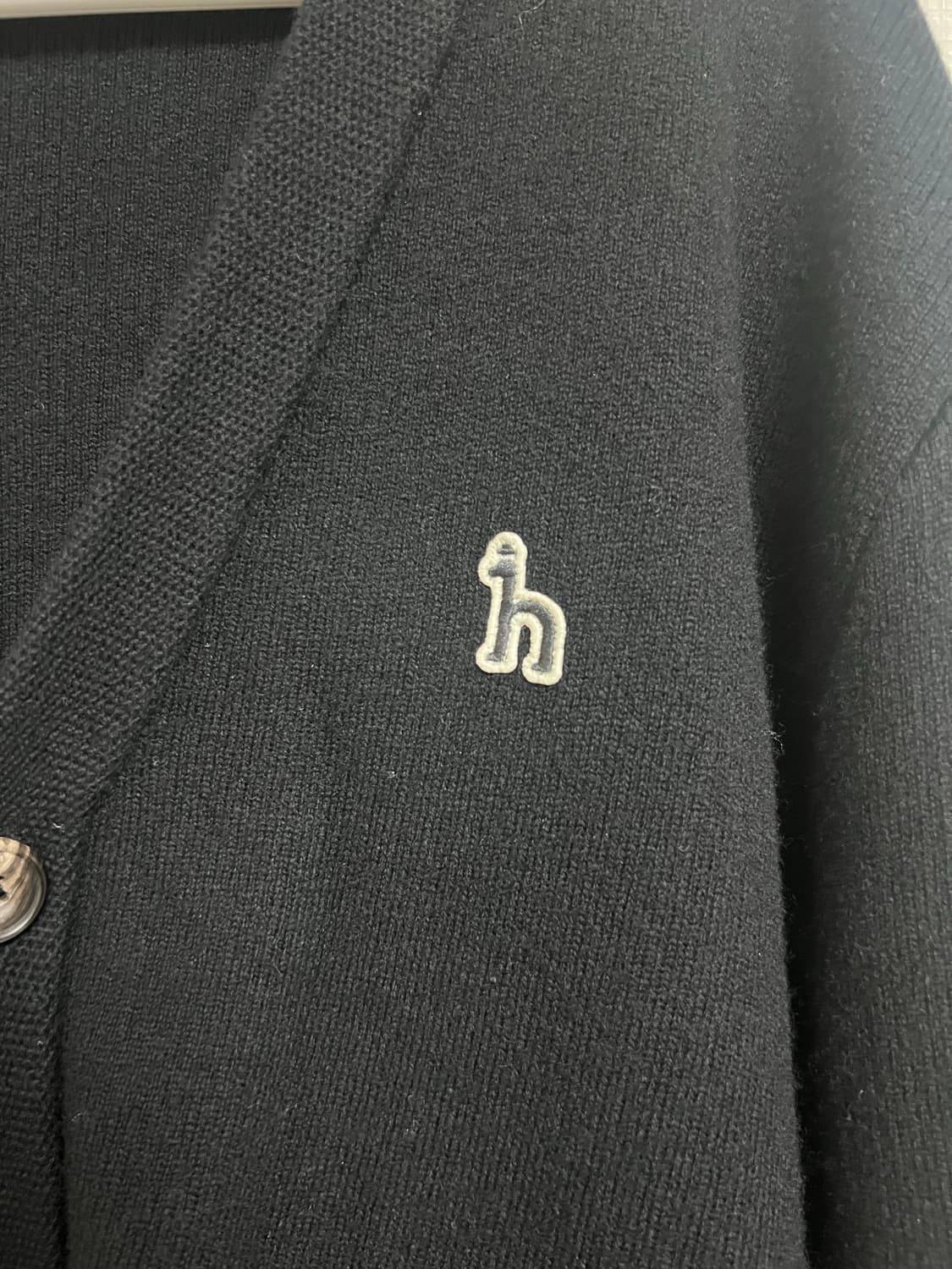 HAZZYS 헤지스 블랙 울가디건/100 상품이미지4