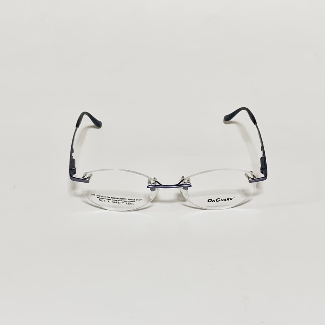 919 데드스탁 무테 슬림 라운드 오벌 초경량 블루 빈티지 픽키안경 상품이미지2