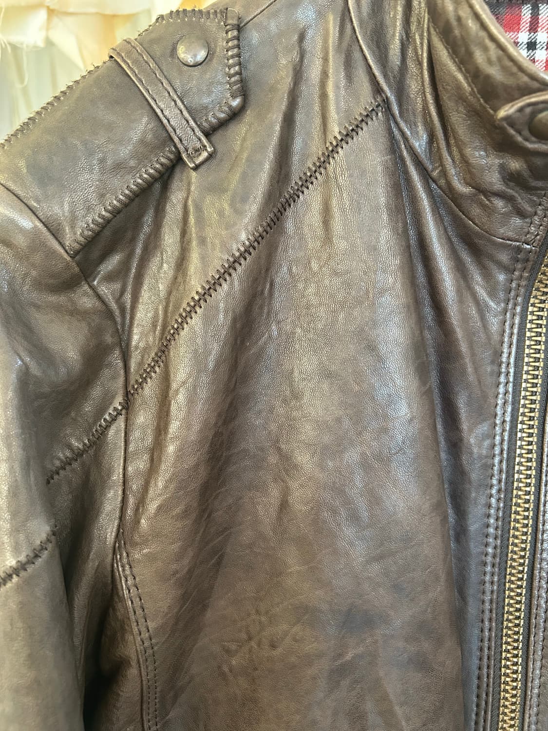 Hugo Boss orenge 레더자켓 상품이미지2