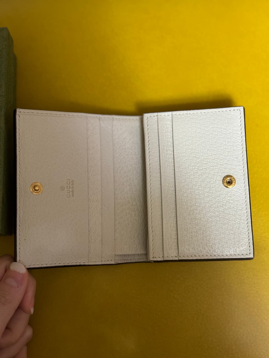 구찌 오피디아 GG 반지갑 아이보리(정품) 상품이미지2