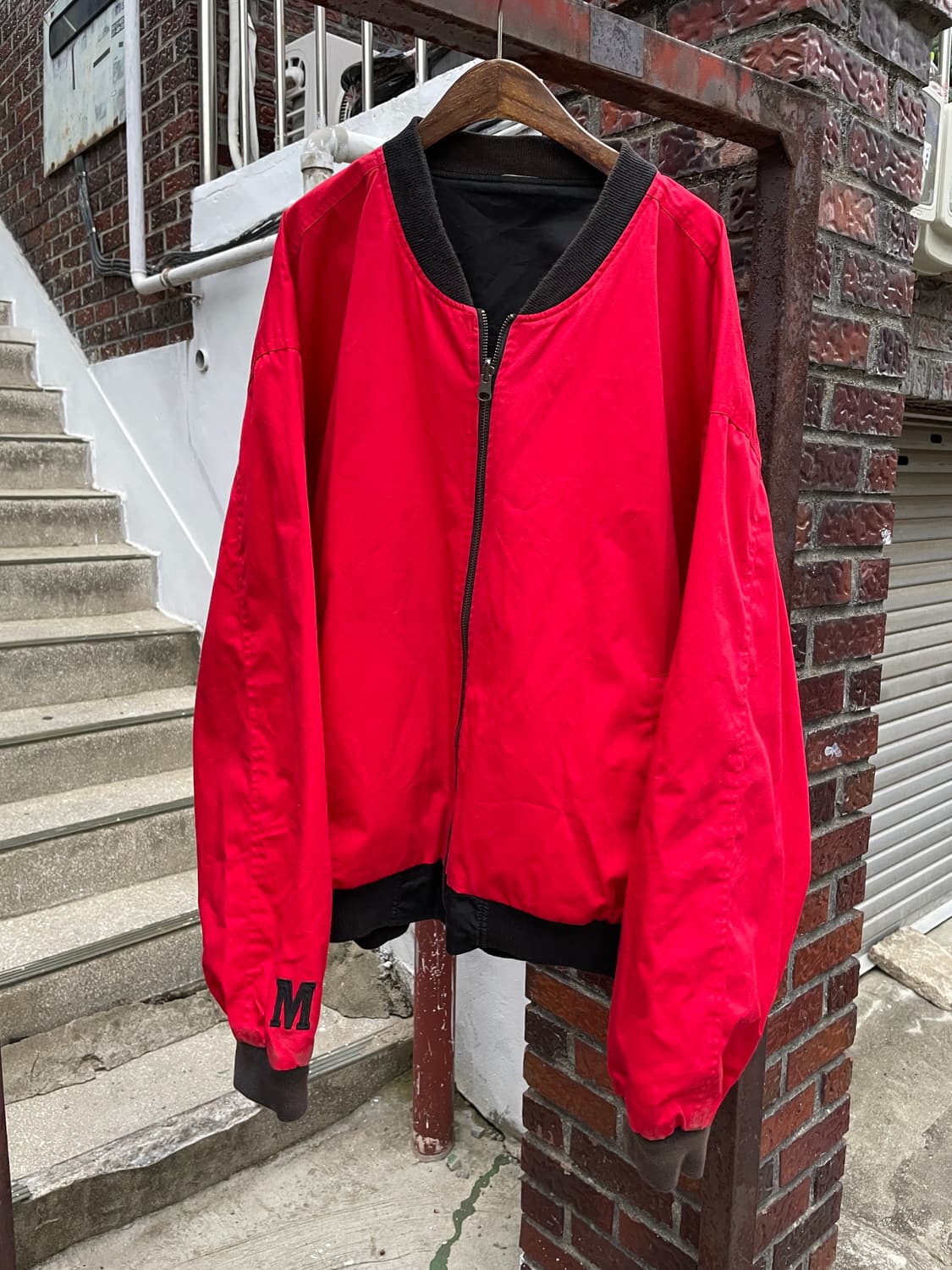 90s Marlboro Reversible Bomber Jacket 상품이미지8