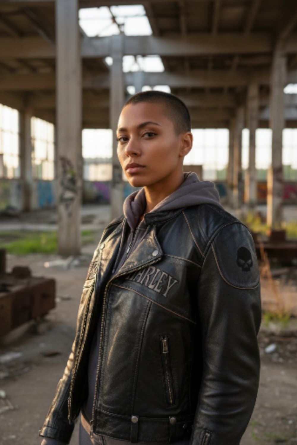 Harley-Davidson 여성용 레더 자켓 (정품) / S 상품이미지6