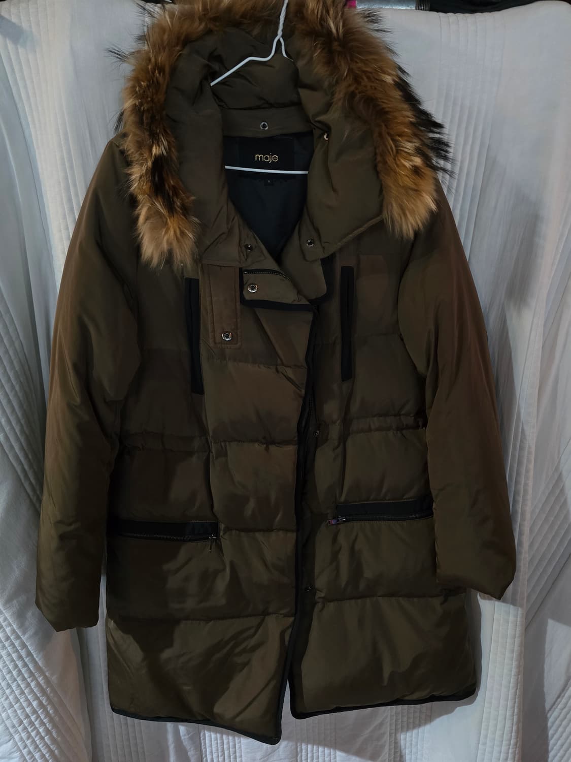 maje 마쥬 퍼 후드 오리털 패딩 상품이미지1